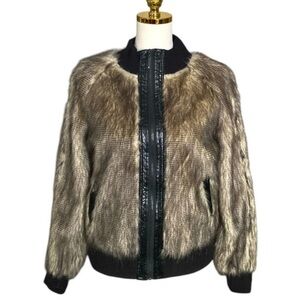 Vértigo Chic Faux Fur Teddy Jacket - Brown Size L
